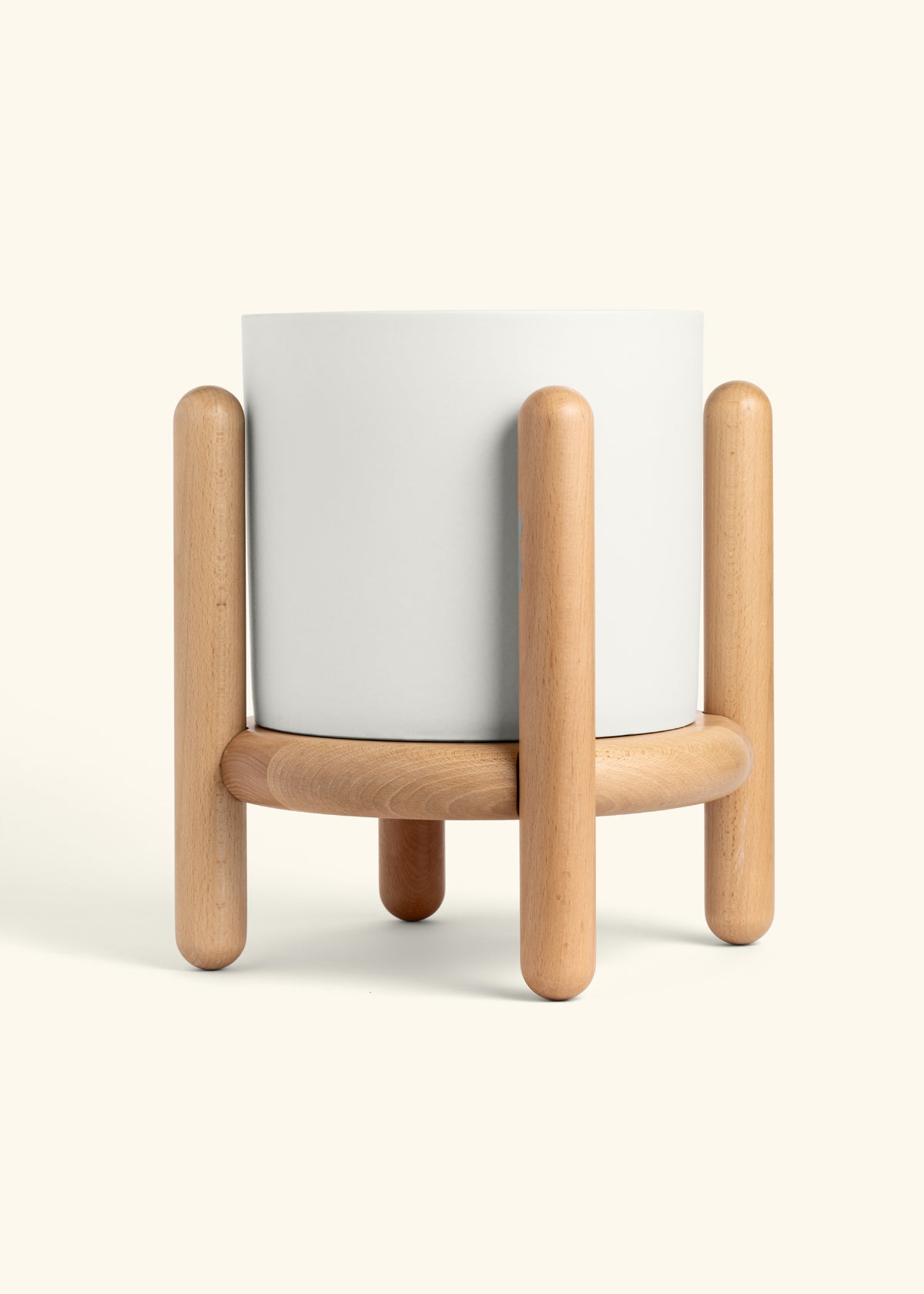 Polar White Classic Planter and Stand Combo
