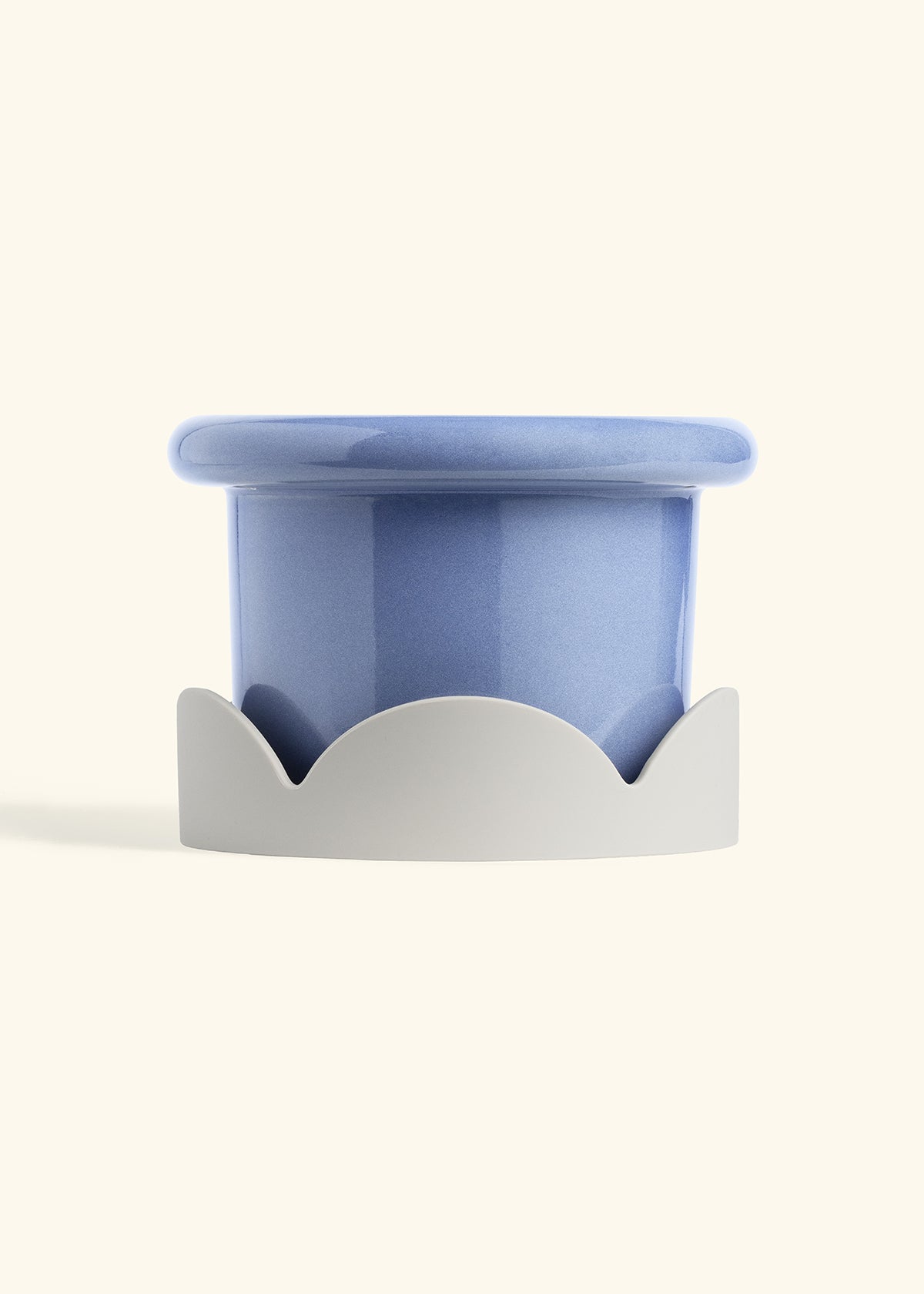 Cornflower Fat Lip Planter Drip Tray Combo