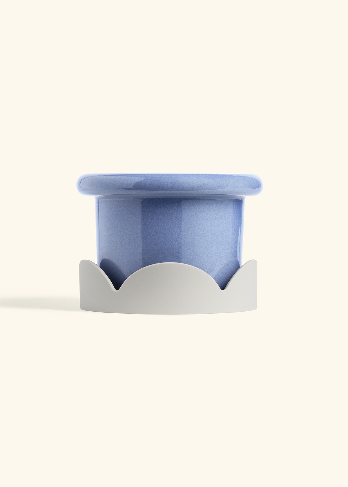 Cornflower Fat Lip Planter Drip Tray Combo