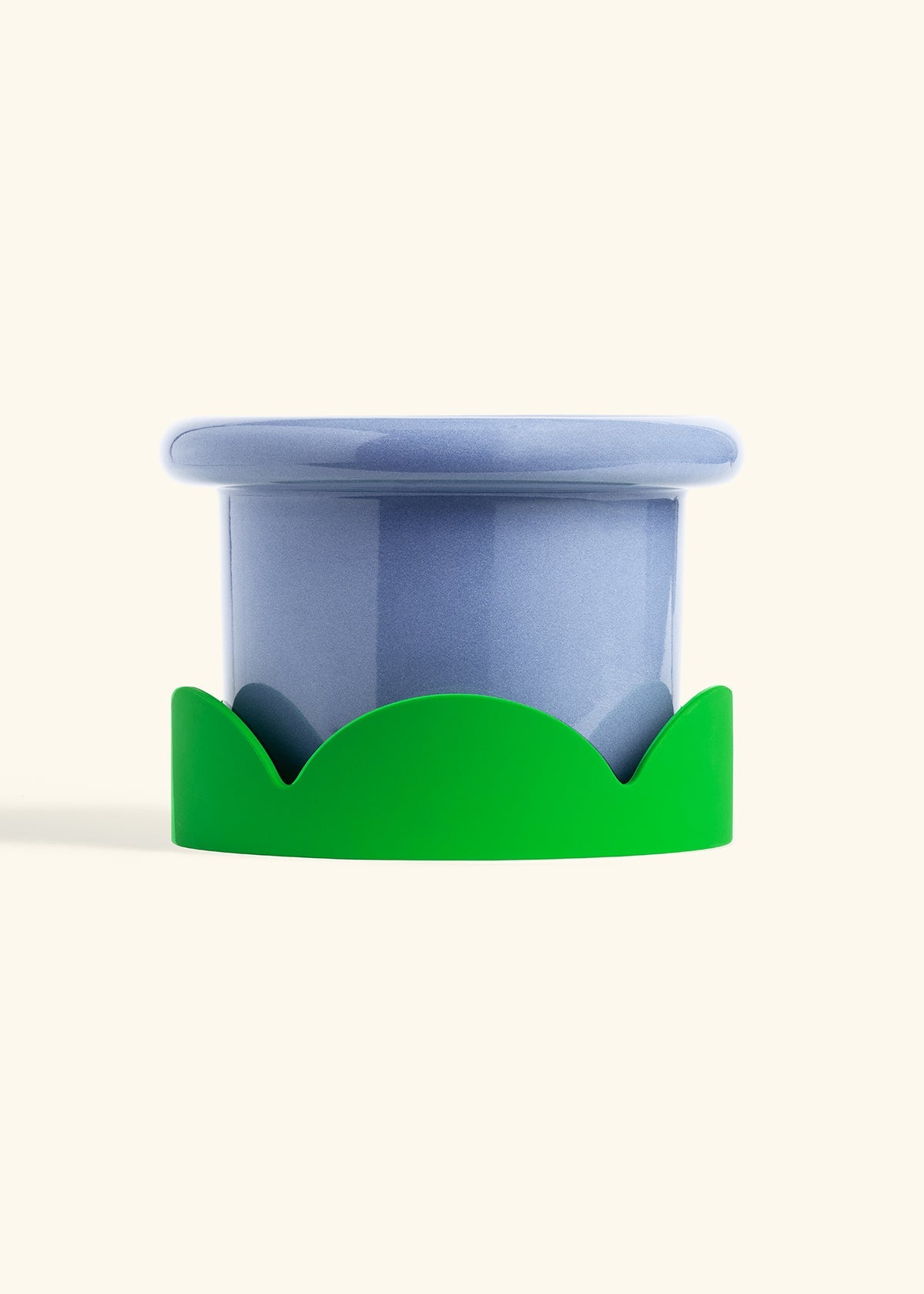 Cornflower Fat Lip Planter Drip Tray Combo