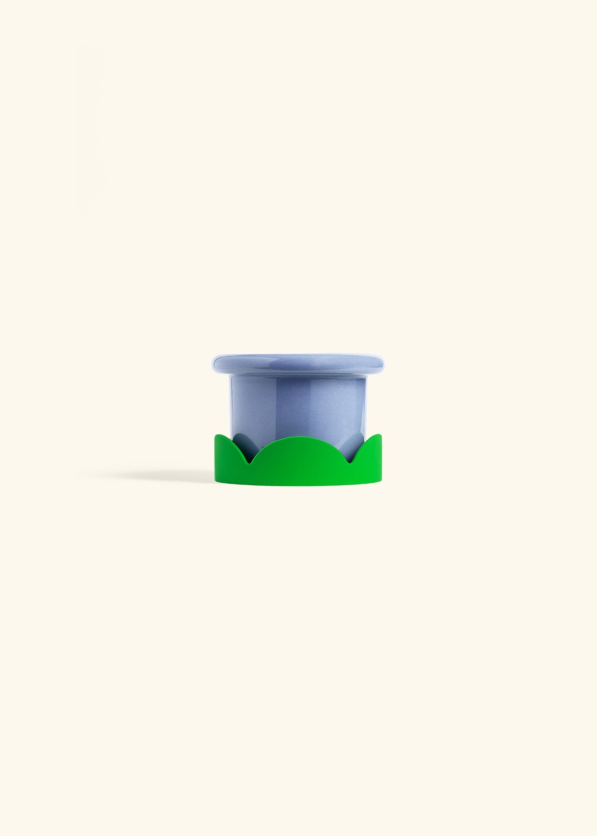 Cornflower Fat Lip Planter Drip Tray Combo