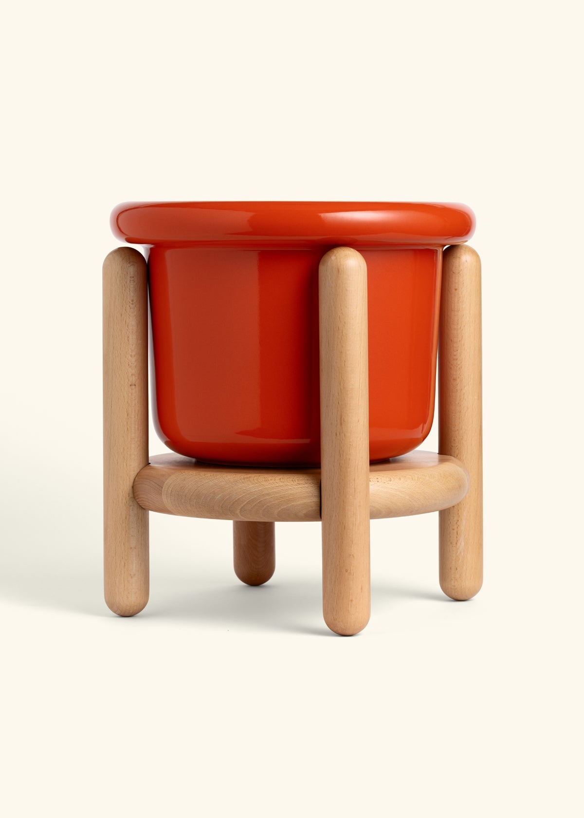 Poppy Fat Lip Planter and Stand Combo