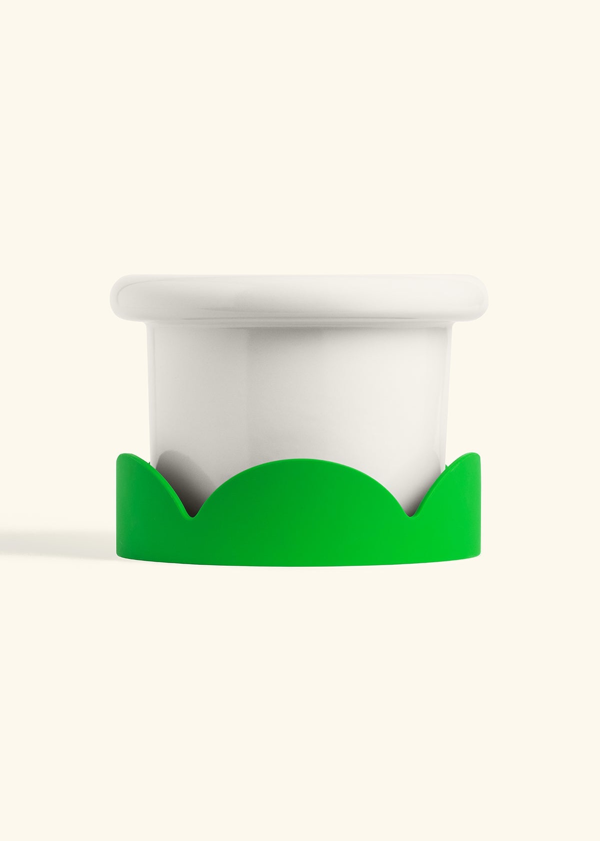 Polar White Fat Lip Planter Drip Tray Combo