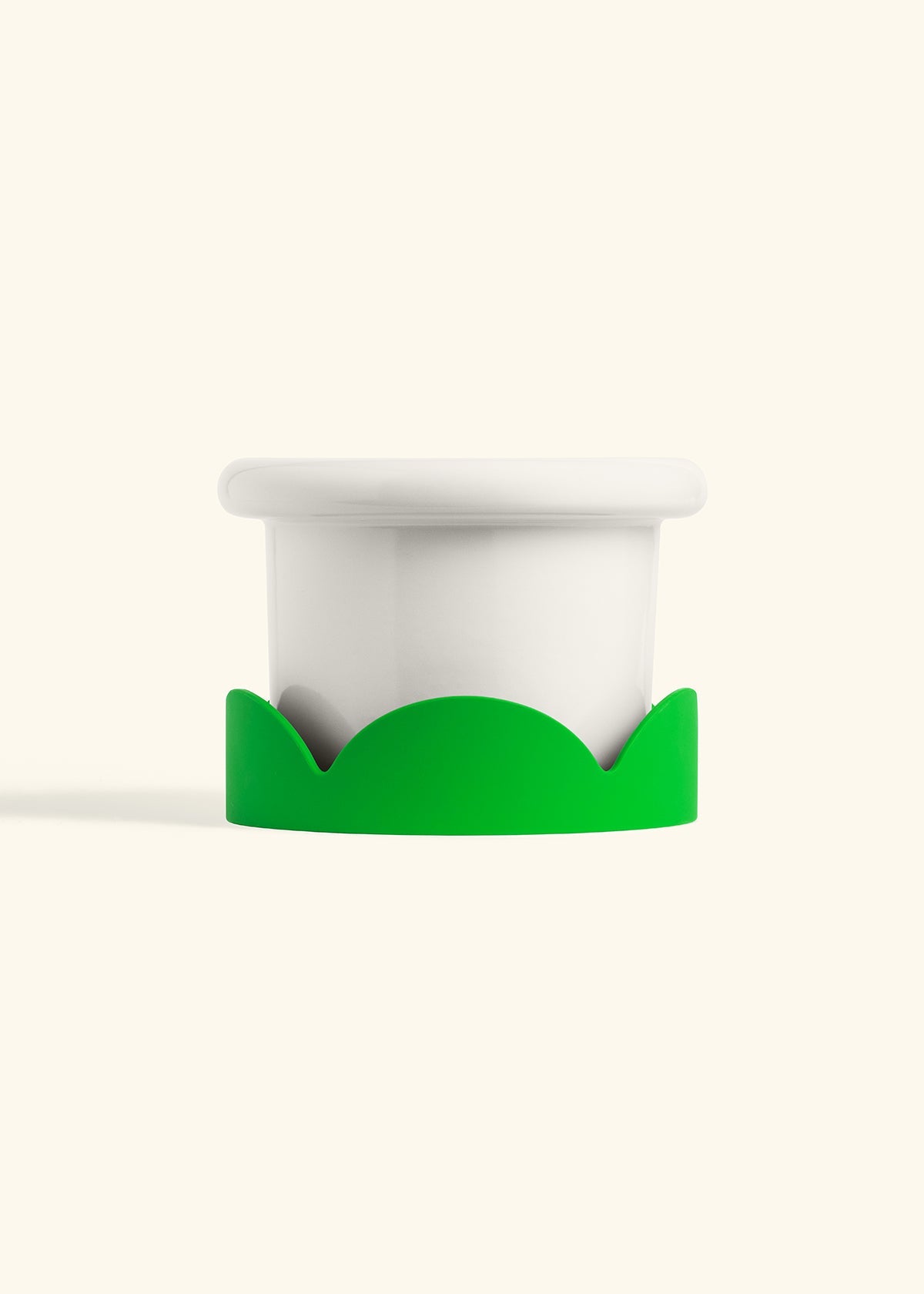 Polar White Fat Lip Planter Drip Tray Combo