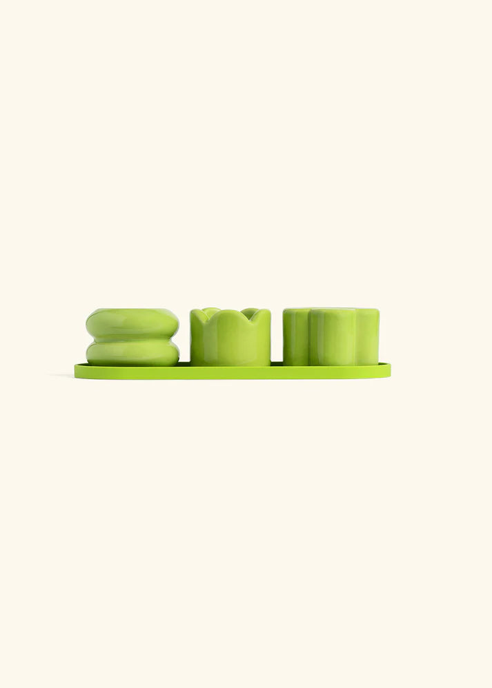 Lime Mini Planter Trio