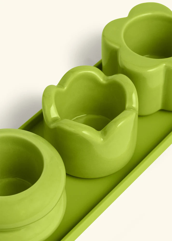 Lime Mini Planter Trio