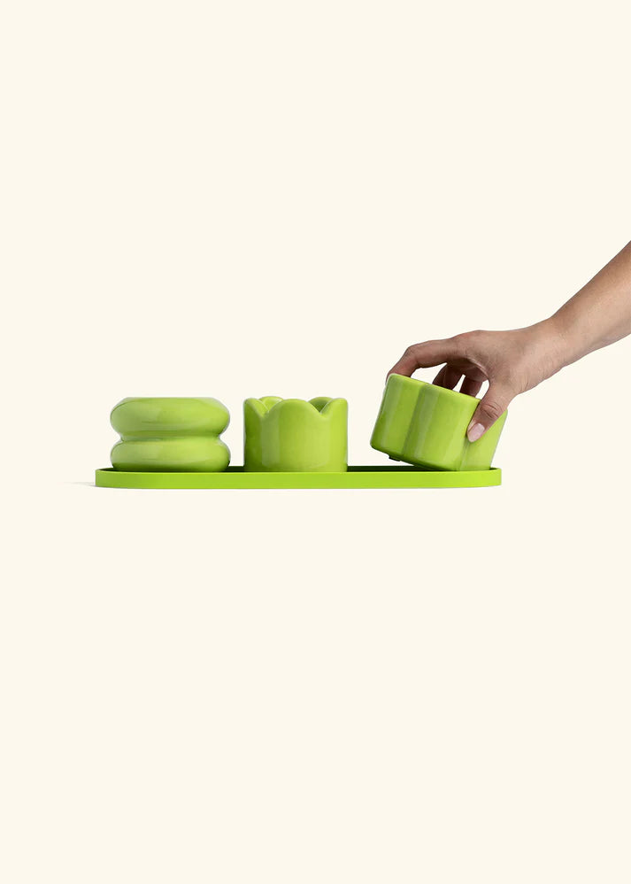 Lime Mini Planter Trio