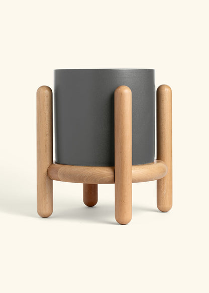 Charcoal Classic Planter and Stand Combo