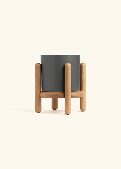 Charcoal Classic Planter and Stand Combo