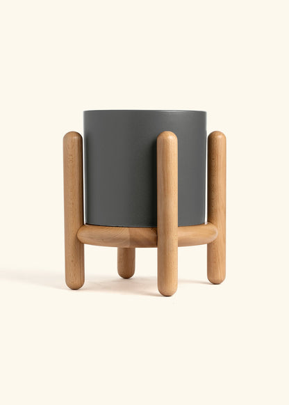 Charcoal Classic Planter and Stand Combo