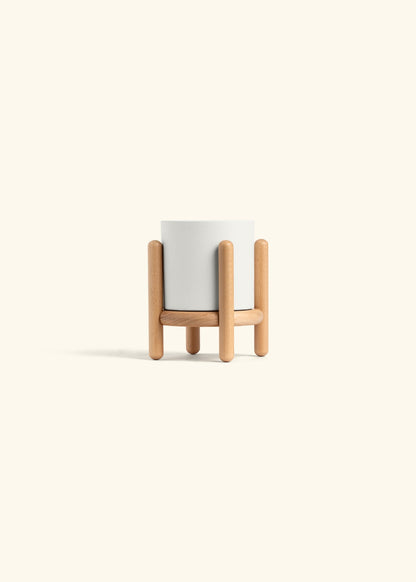 Polar White Classic Planter and Stand Combo