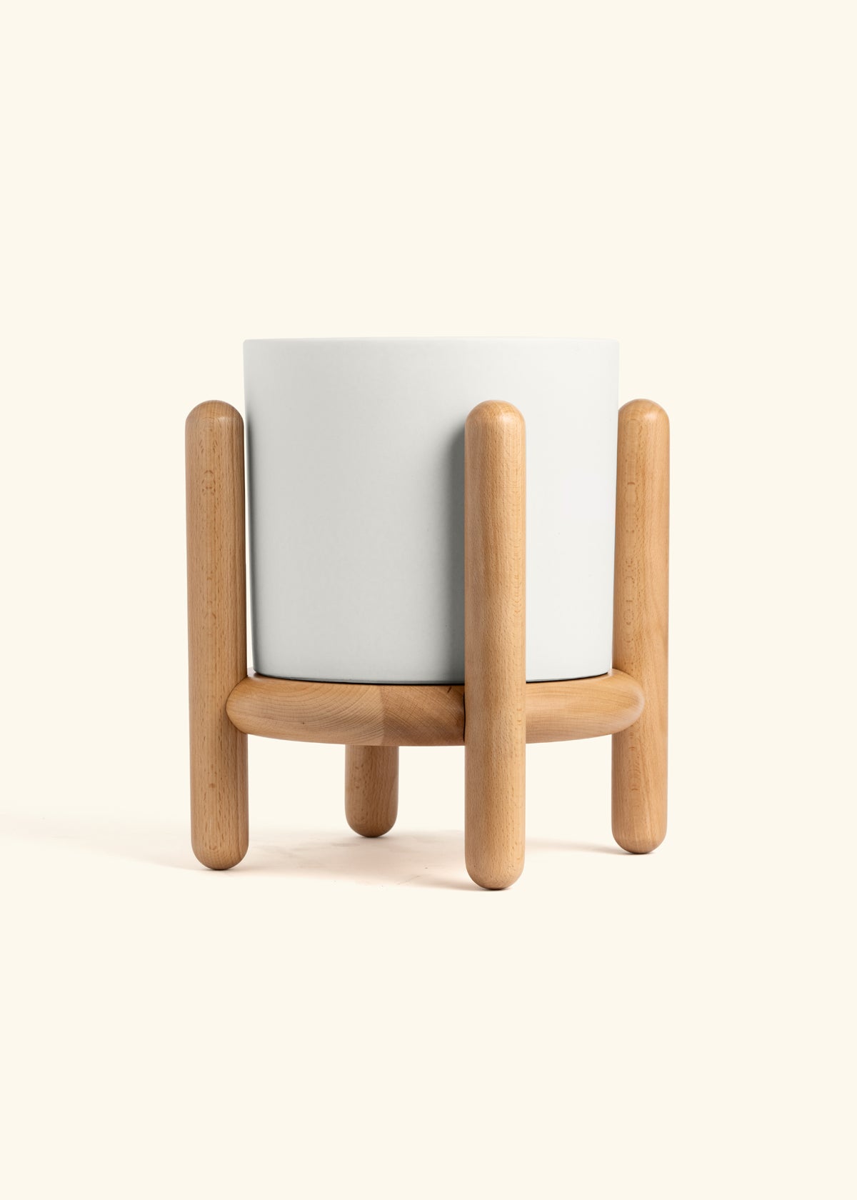 Polar White Classic Planter and Stand Combo
