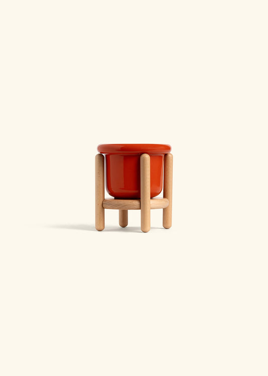 Poppy Fat Lip Planter Stand Combo
