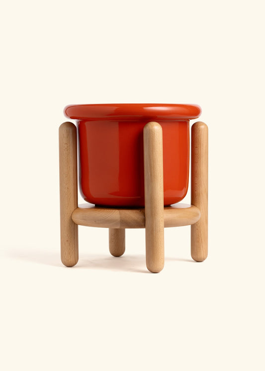Poppy Fat Lip Planter and Stand Combo