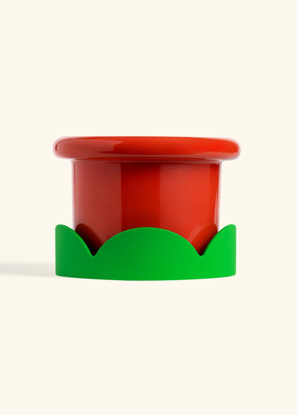 Poppy Fat Lip Planter Drip Tray Combo