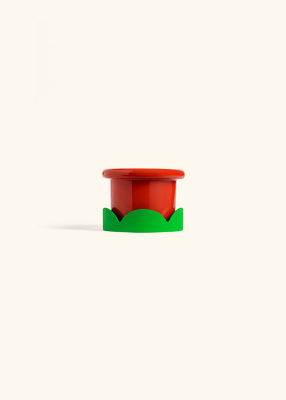 Poppy Fat Lip Planter Drip Tray Combo