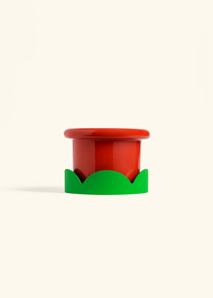 Poppy Fat Lip Planter Drip Tray Combo