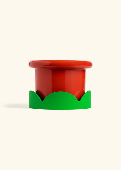 Poppy Fat Lip Planter Drip Tray Combo